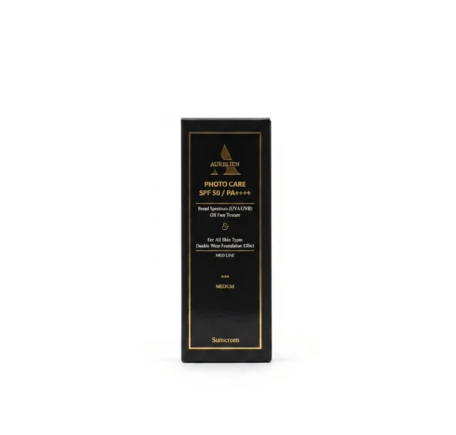 کرم ضد آفتاب رنگی اورلین با کاور کرم‌پودری (SPF 50) رنگ مدیوم - فاقد چربی