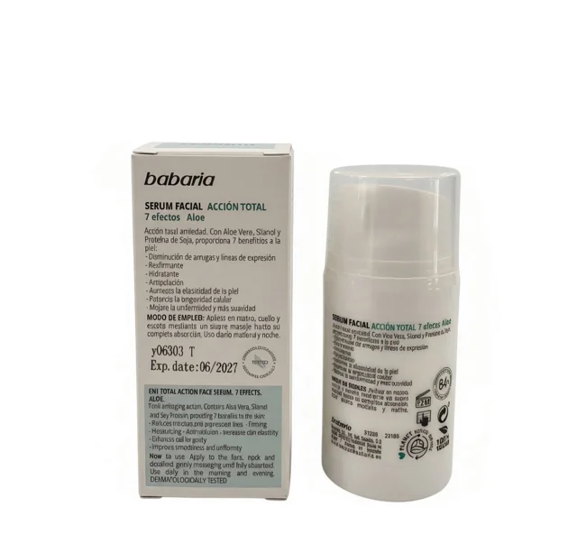 Babaria Face Serum Total Action Aloe 7 Effects 50ml