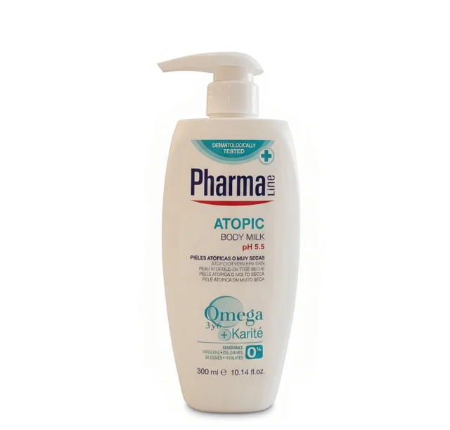 شیر بدن (لوسیون) درمانی فارمالاین مدل آتوپیک (Pharma Line) حجم ۵۰۰ میل