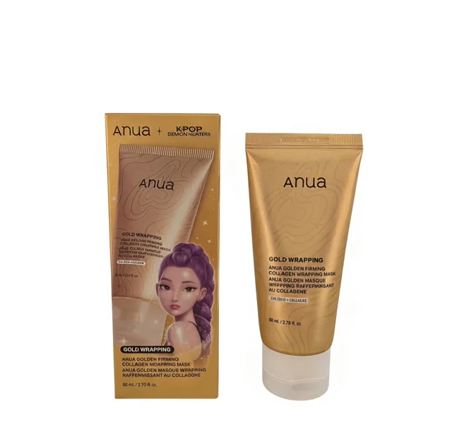 ماسک صورت کلاژن و طلا آنوا اصل (Anua Gold Wrapping Mask) حجم ۸۰ میل